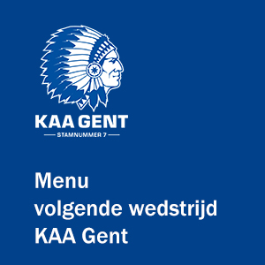 Menuaanbod volgende wedstrijd KAA Gent